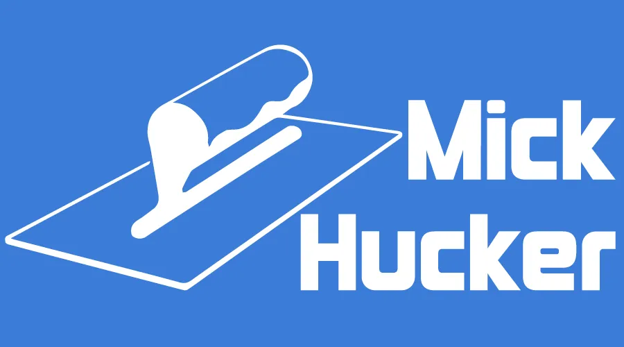 Mick Hucker Plastering Services logo: a plastering trowel. Home page